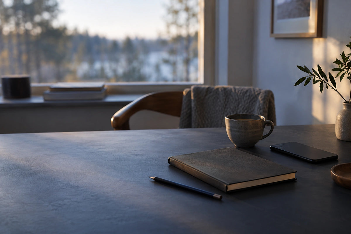 AI-generated editorial morning desk; not a Drivona product or office photograph