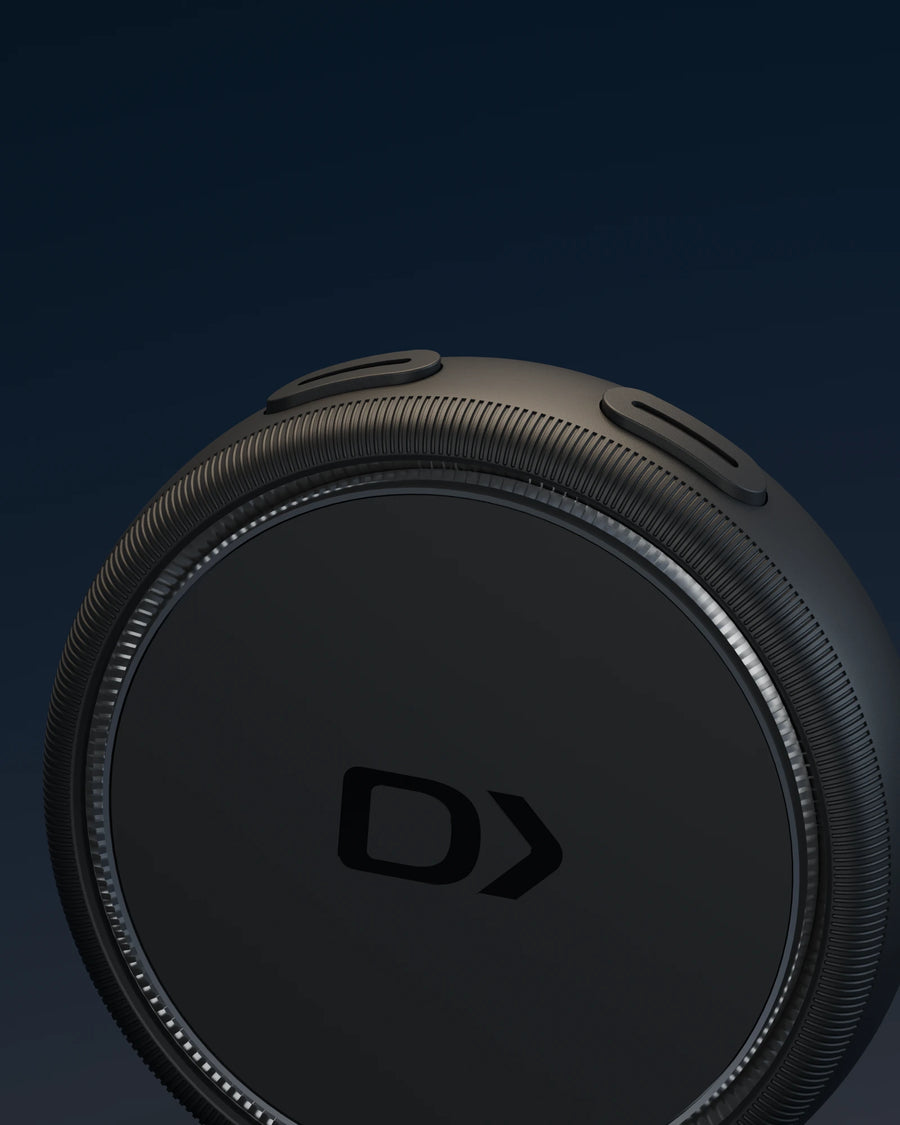 S1 native model close-up: physical logo, buttons and textured edge